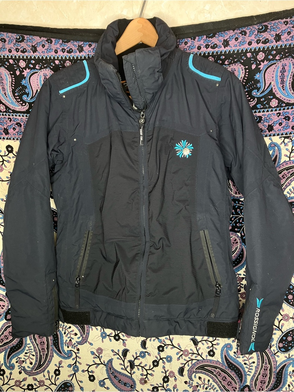 Rossignol Women's Ski Jacket with Teal Accents